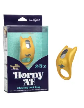 טבעת רטט זוגית | 10 רמות רטט | Horny AF Vibrating Cock Ring |