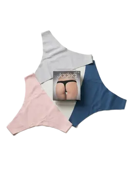 תחתון חוטיני כותנה לייזר קאט ללא תפר דגם 8002C, צבע: שלישייה,  מידה: XS