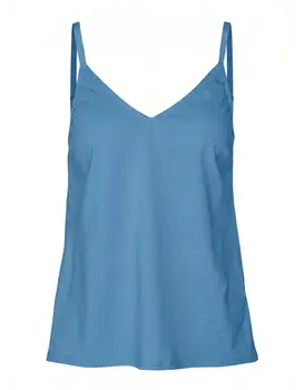 טופ | גופיית ספגטי כותנה לנשים של סלוגי |  HAPPY COTTON  SPAGHETTI TOP, צבע: כחול,  מידה: M