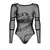בגד גוף רשת עם ציור נחש B137 OBSESSIVE