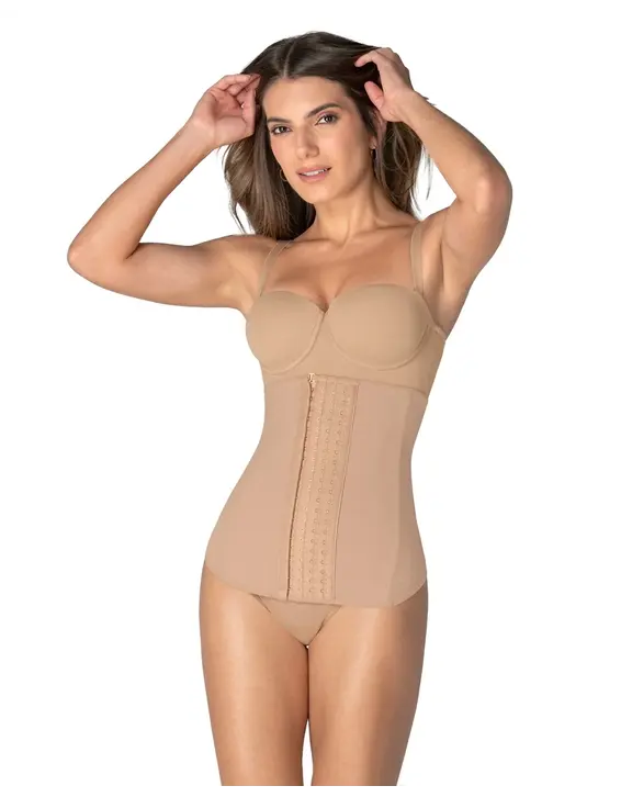 חגורת מחוך מחטבת לעיצוב הבטן והמותניים עם עצמות גמישות | PowerSlim | 15816