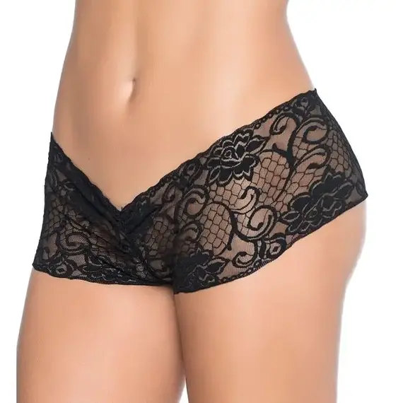 תחתון סקסי עם מפשעון חשוף מפלה 98 MAPALE, שחור, S, צבע: שחור,  מידה: S, 2 image