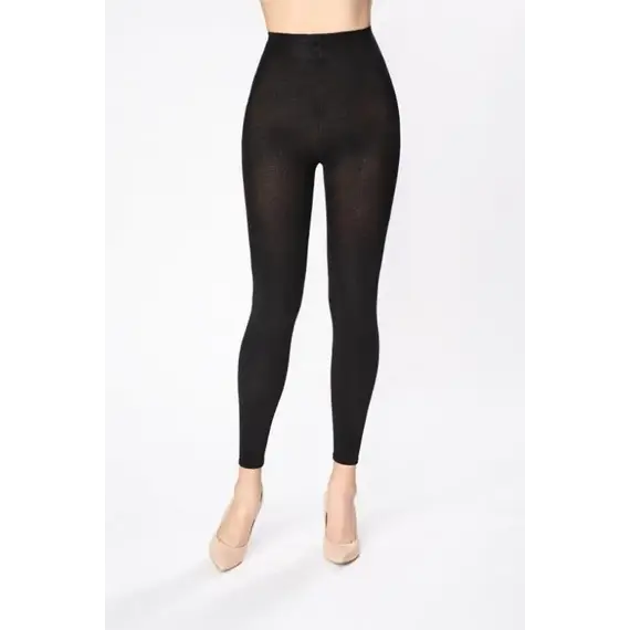 S-M ,שחור ,LEG COTTON Marilyn 120 Den טייץ כותנה, צבע: שחור,  מידה: S-M, 2 image