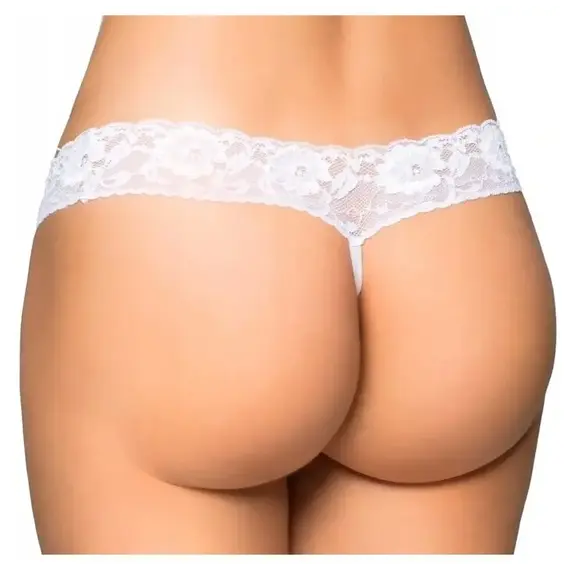 תחתון סקסי חוטיני עם חרוזים 2482 SOFTLINE , שחור, S-M, צבע: שחור,  מידה: S-M, 5 image