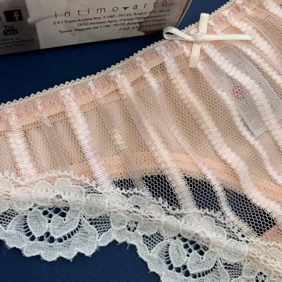 תחתון חוטיני תחרה דגם 6053 JADEA , S-2, שחור, צבע: שחור,  מידה: S-2, 2 image