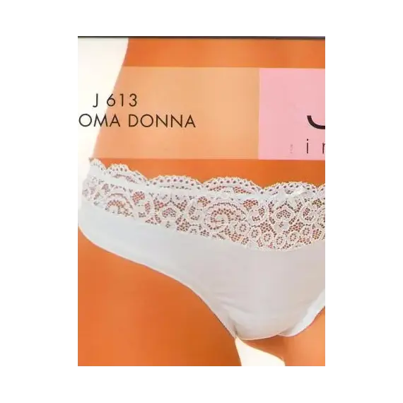 תחתון חוטיני כותנה דגם J613 JADEA , S-2, לבן, צבע: לבן,  מידה: S-2