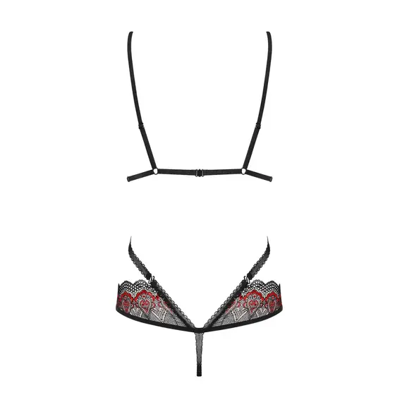 בגד גוף סקסי MEGIES OBSESSIVE, שחור, L-XL, צבע: שחור,  מידה: L-XL, 4 image