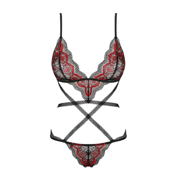 בגד גוף סקסי MEGIES OBSESSIVE, שחור, L-XL, צבע: שחור,  מידה: L-XL, 3 image