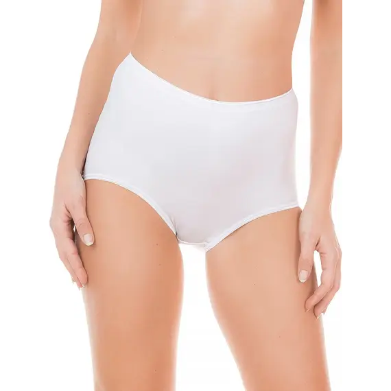 תחתונים גזרה גבוה לנשים כותנה 7005 (3 יחידות) JADEA , L-4, לבן, צבע: לבן,  מידה: L-4