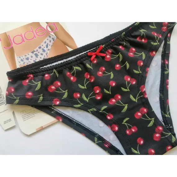 3 תחתונים עם פרינט פירות | כותנה 6092 JADEA , S-2 , פרינט, צבע: פרינט,  מידה: S-2, 4 image