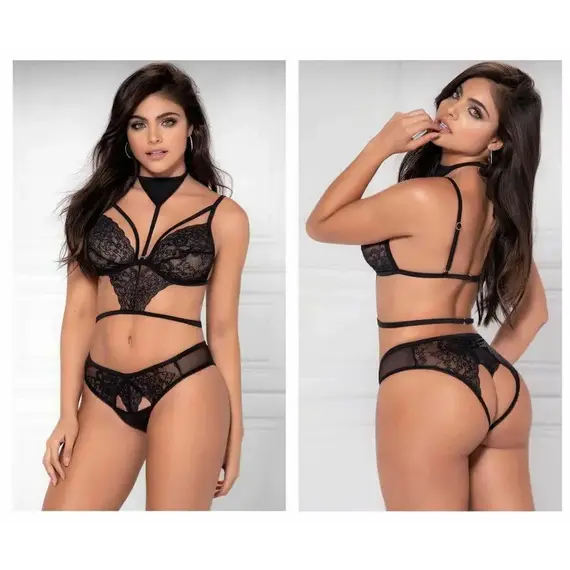 סט 3 חלקים דגם 8480 MAPALE, שחור, M-L, צבע: שחור,  מידה: M-L, 4 image