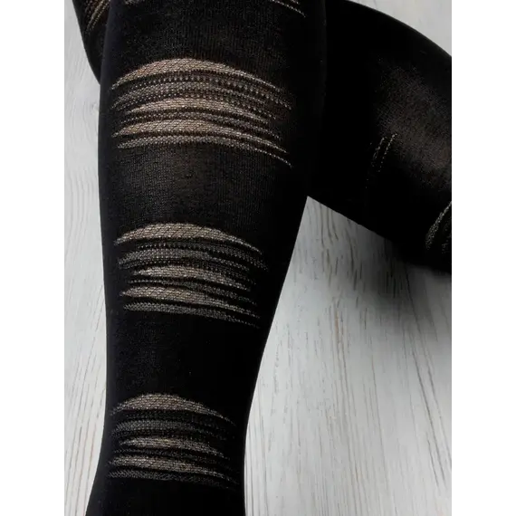 גרביונים מעוצבים EXTRAVERT 50 DEN KNITTEX, שחור, L-4, צבע: שחור,  מידה: L-4, 2 image