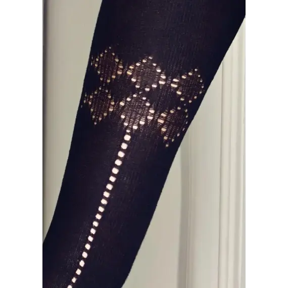 גרביונים מכותנה מעוצבים איכותיים 120 דינר GUCCI G10 MARILYN, שחור, XS-S, צבע: שחור,  מידה: XS-S, 3 image