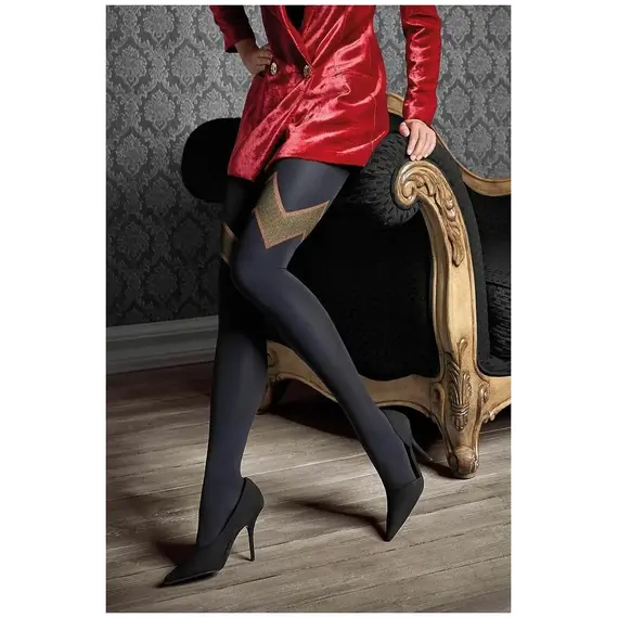 גרביונים מדוגמים 60 דנייר GUCCI G48 MARILYN, שחור, XS-S, צבע: שחור,  מידה: XS-S