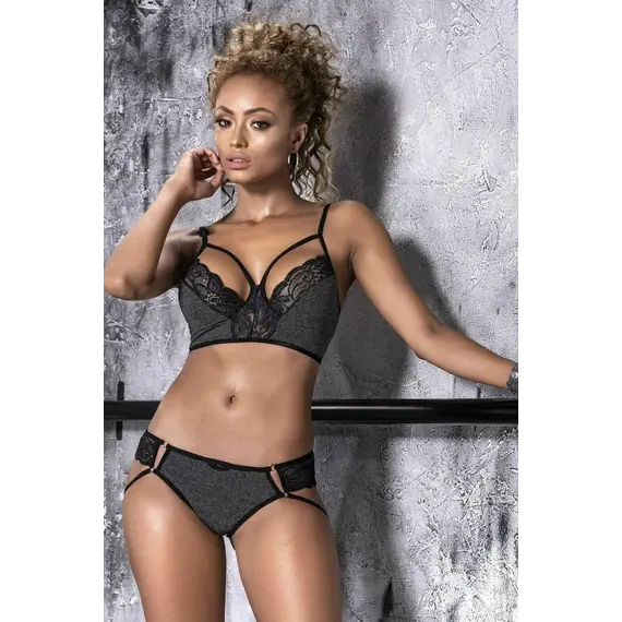 סט סקסי שני חלקים מדהים 8501 MAPALE, אפור בהיר, M-L, צבע: אפור בהיר,  מידה: M-L, 2 image