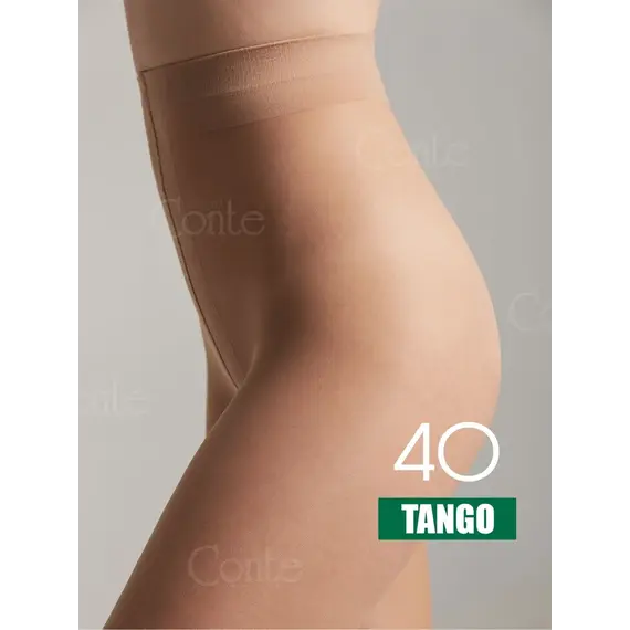 גרביון ללא מכנסיים קצרים עם אפקט "טאץ' סאטן" 40 דנייר Tango CONTE