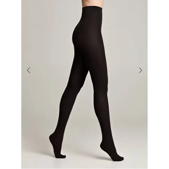 גרביון כותנה חמ עם מותן נמוך וגימור מט 250 דנייר COTTON​ CONTE, שחור, S-2, צבע: שחור,  מידה: S-2