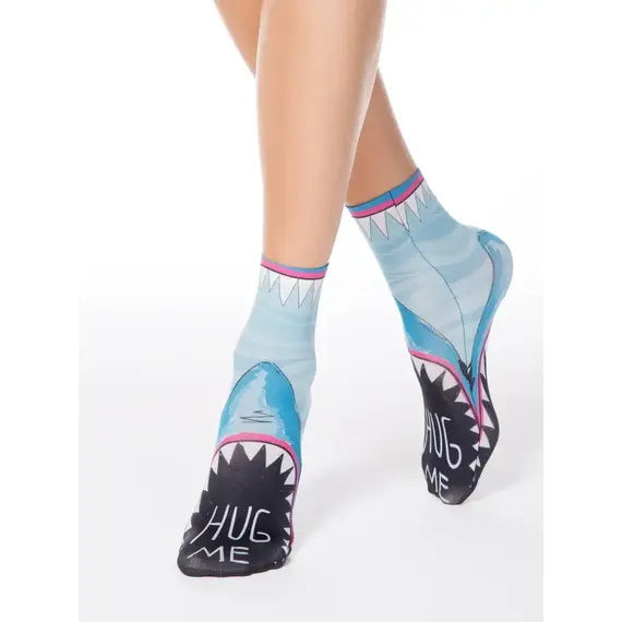 ​גרביים צבעוניים FANTASY 012 CONTE, כחול, ONE SIZE, צבע: כחול,  מידה: ONE SIZE