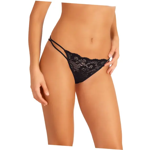 תחתון חוטיני 1340 JADEA , שחור, M-3, צבע: שחור,  מידה: M-3, 2 image