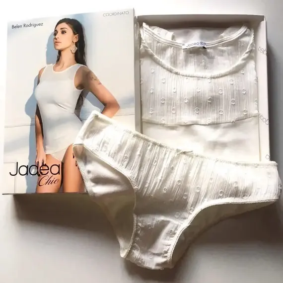 סט גופיה ותחתון תואם 4647 JADEA , S, לאטה, צבע: לאטה,  מידה: S