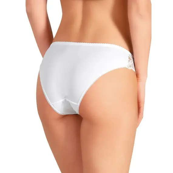 תחתון כותנה עם תחרה 512 JADEA , לבן, M, צבע: לבן,  מידה: M, 2 image