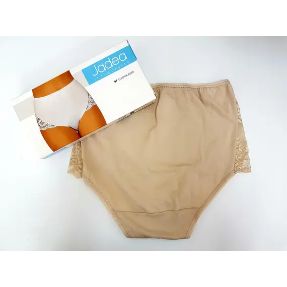 תחתוני כותנה גזרה גבוהה דגם 07 JADEA , L-4, לבן, צבע: לבן,  מידה: L-4, 7 image