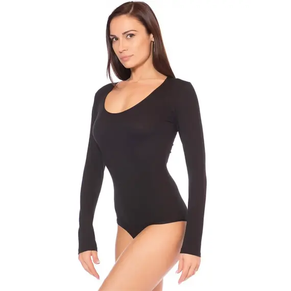 בגד גוף עם שרוול ארוך 4154 JADEA , L-XL, שחור, צבע: שחור,  מידה: L-XL