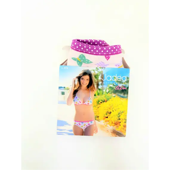 סט נוער גוזיה ותחתון צבעוני 4174 JADEA , M, סגול, צבע: סגול,  מידה: M