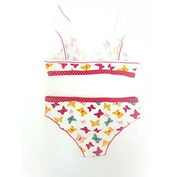 סט נוער גוזיה ותחתון צבעוני 4174 JADEA , M, סגול, צבע: סגול,  מידה: M, 9 image