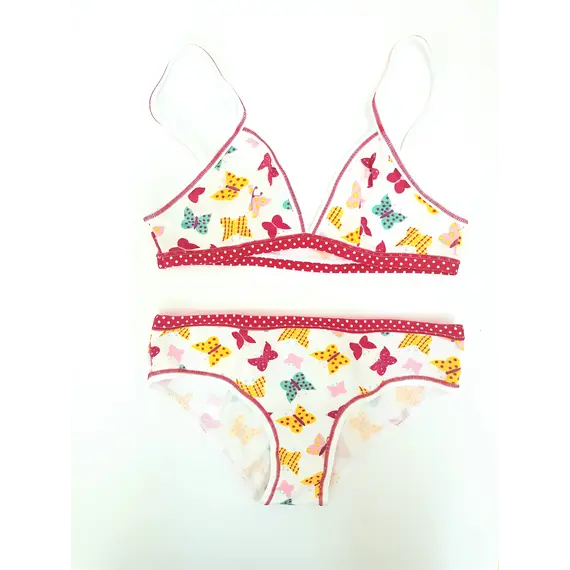 סט נוער גוזיה ותחתון צבעוני 4174 JADEA , M, סגול, צבע: סגול,  מידה: M, 8 image