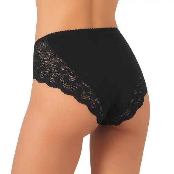 תחתון כותנה גזרה גבוהה דגם 530 JADEA , שחור, 2XL, צבע: שחור,  מידה: 2XL, 2 image