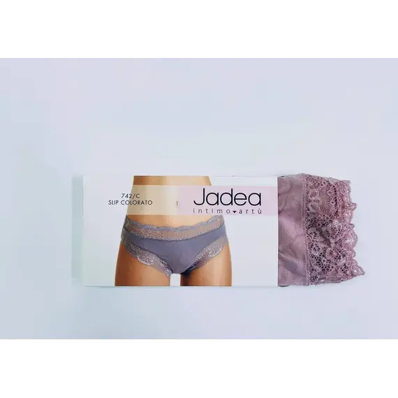 תחתון מידי מכותנה ותחרה 742C JADEA , כחול, M-3, צבע: כחול,  מידה: M-3, 5 image