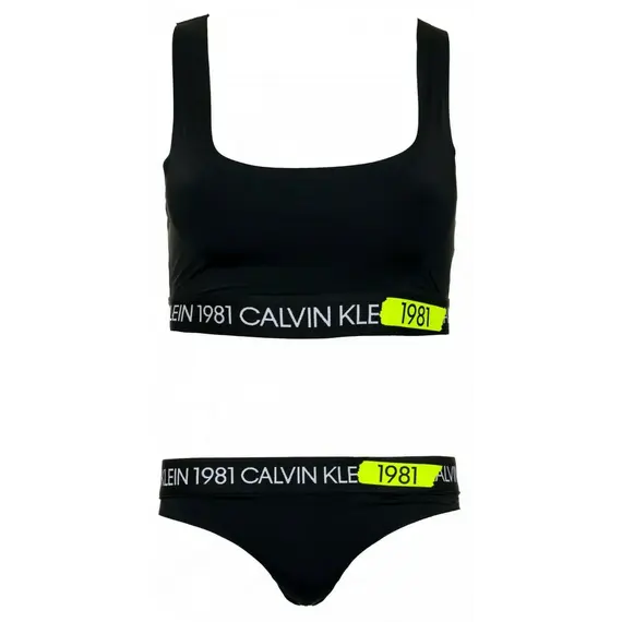 סט תחתון וחזייה קלווין קליין QF5667E, שחור, L, CALVIN KLEIN, צבע: שחור,  מידה: L, 3 image