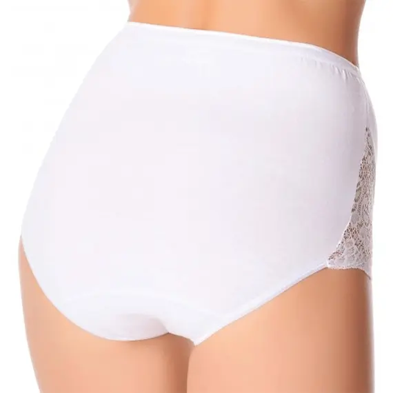 תחתוני כותנה גזרה גבוהה דגם 07 JADEA , L-4, לבן, צבע: לבן,  מידה: L-4, 3 image