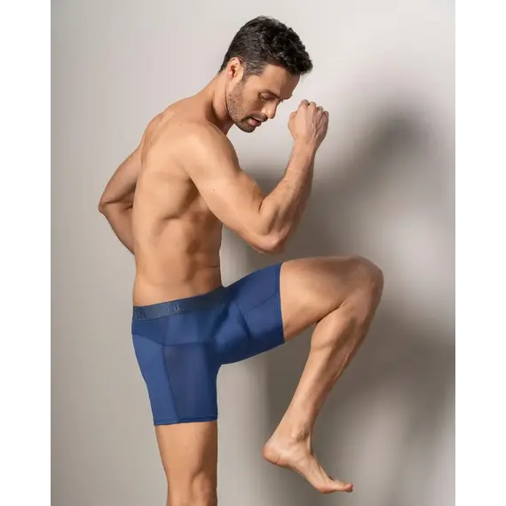 תחתוני בוקסר לגבר לריצה וספורט מקצועיים ואיכותיים LEO 033330 LEONISA, M-3, שחור, צבע: שחור,  מידה: M-3, 8 image