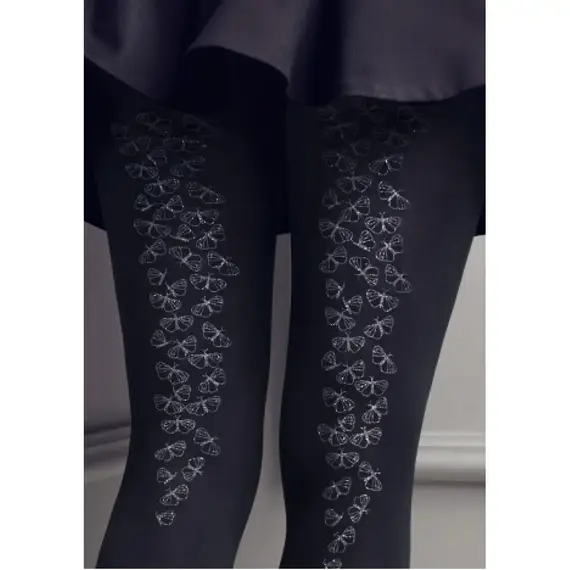 גרביונים מעוצבים עם פרפרים 100 דנייר GUCCI G14