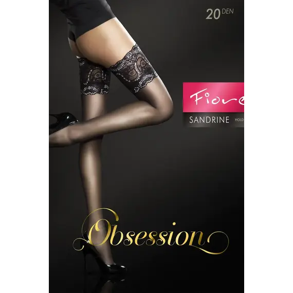 ירכונים סקסים עם סיליקון Sandrine Sensual 20 DEN FIORE, שחור, S-2, צבע: שחור,  מידה: S-2, 2 image