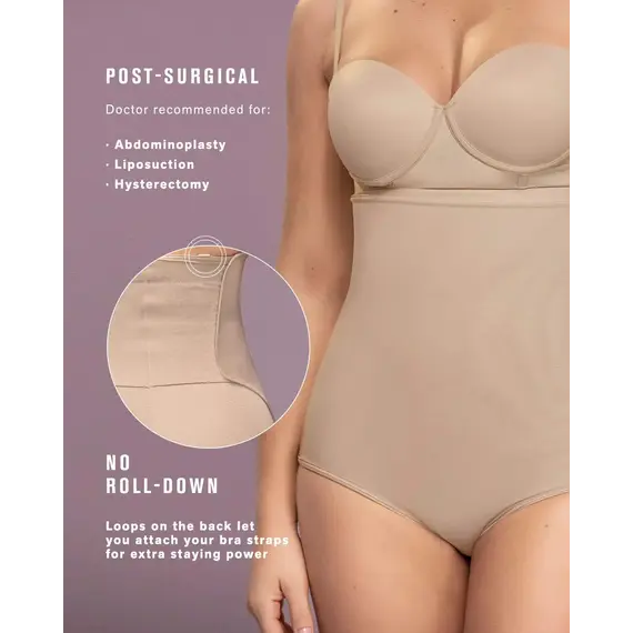 מחטב בטן לאחר ניתוח 012885 LEONISA, גוף, M, צבע: גוף,  מידה: M, 5 image