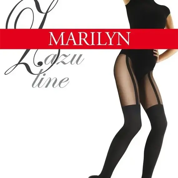 גרביונים מעוצבים בעובי 60/20 דינר ZAZU Line MARILYN, שחור, XS-S, צבע: שחור,  מידה: XS-S, 3 image