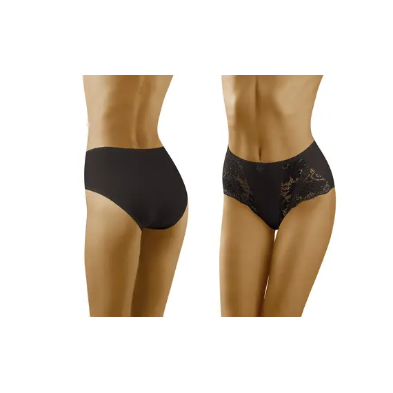 תחתוני תחרה גזרה מאוד נוחה NELA WOLBAR, שחור, L-4, צבע: שחור,  מידה: L-4, 2 image