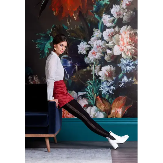 גרביונים מדוגמים ADELE 50 DEN GABRIELLA, שחור, S-2, צבע: שחור,  מידה: S-2