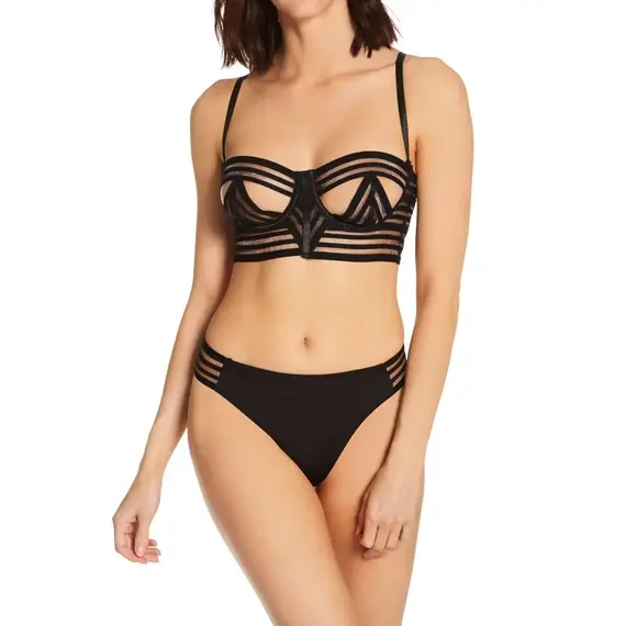 סט סקסי 3 חלקים 12160 DREAMGIRL, שחור, S, צבע: שחור,  מידה: S, 7 image