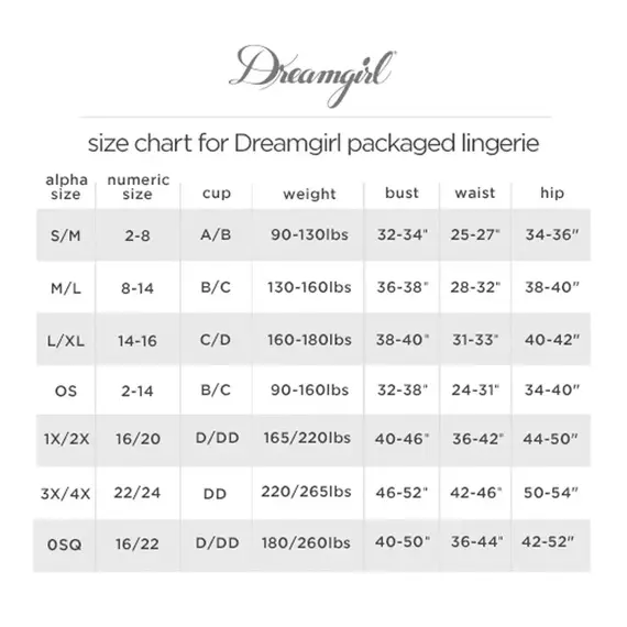 בייבידול סקסי וחוטיני תואם 12190 DREAMGIRL, שחור, S-L (ONE SIZE), צבע: שחור,  מידה: S-L (ONE SIZE), 2 image