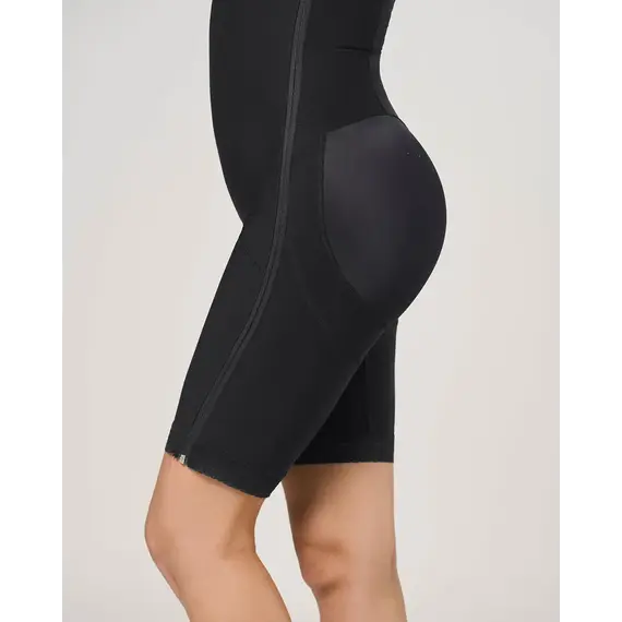 מחטב גוף לאחר ניתוח | כירורגיה פלסטית | מותן עד הברך | 018480N LEONISA, שחור, XL-5, צבע: גוף,  מידה: XL-5, 4 image