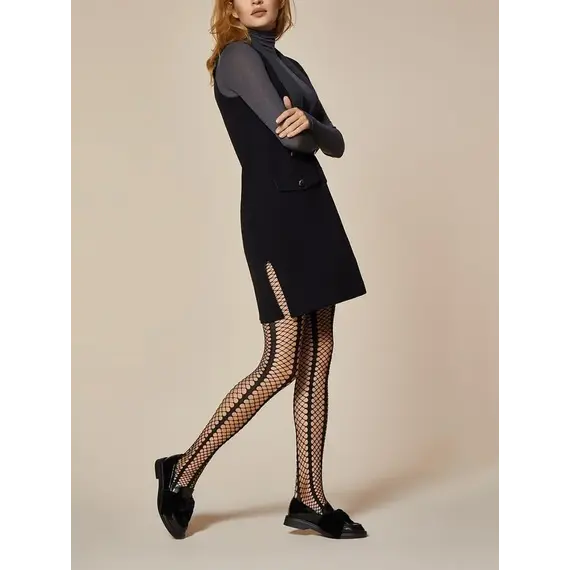 גרביון עם פרינט של רשת 40 דני​יר LADY ROCK 5880