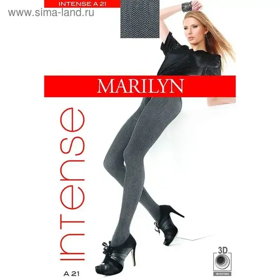 גרביונים מדוגמים ,אטומים 60 דנייר MARILYN INTENSE A21