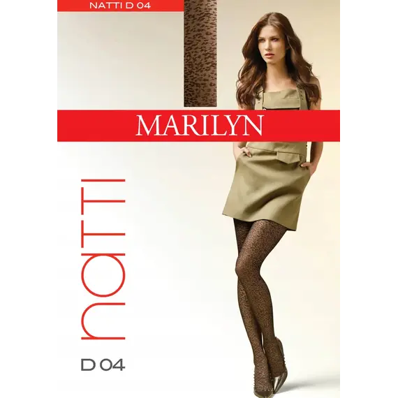 גרביונים מדוגמים עם פרינט מנומר 20 דנייר​ NATTI D04 MARILYN