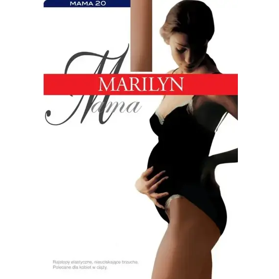 גרביון הריון 20 דנייר MAMA MARILYN, שחור, S-2, צבע: שחור,  מידה: S-2