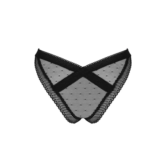 תחתונים ברזילאיים סקסים ESTIQUA OBSESSIVE, שחור, XS-S, צבע: שחור,  מידה: XS-S, 3 image