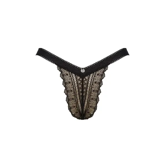 תחתונים ברזילאיים סקסים ESTIQUA OBSESSIVE, שחור, XS-S, צבע: שחור,  מידה: XS-S, 2 image